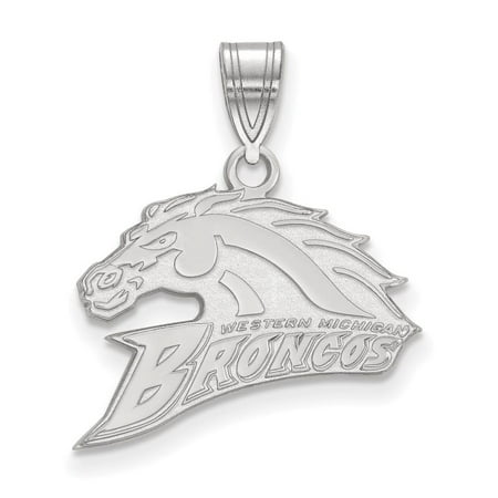 Western Michigan Medium (5/8 Inch) Pendant (Sterling Sliver)
