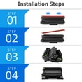 thumbnail image 6 of TN830 Toner Cartridge 830 Black Compatible for Brother TN830 TN830XL TN-830 TN-830XL DCP-L2640DW HL-L2460DW HL-L2405W HL-L2400D HL-L2480DW MFC-L2820DW MFC-L2820DW XL Printers 4-Pack, 6 of 6