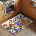 thumbnail image 2 of Watercolor Flowers Front Door Rugs 2x3 ft Plant Farmhouse Yellow Gradient Small Rug for Entryway Non Slip Washable Bathroom Door Mat Absorbent Floor Mat for Indoor Entrance, 2 of 9