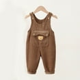 thumbnail image 2 of Kids Summer Pants,Summer Long Pants for Girls,Baby Corduroy Solid Color Versatile Overalls, 2 of 5
