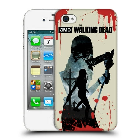 OFFICIAL AMC THE WALKING DEAD SILHOUETTES HARD BACK CASE FOR APPLE IPHONE