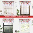 thumbnail image 3 of Alishomtll Valance Curtains Blossom Floral Print Window Curtain Valance Rod Pocket, 52W" x 18L",White, 3 of 7