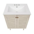 thumbnail image 4 of Bron 24" Freestanding Bathroom Vanity in White Oak with 3-Hole Centerset Sink Top, 4 of 7