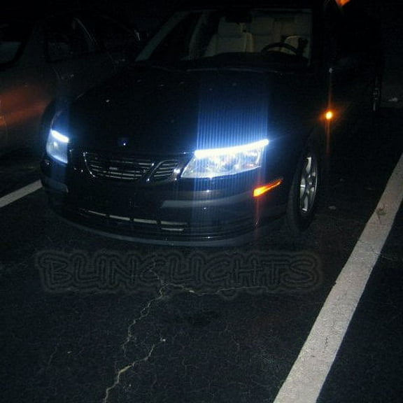 For 2003 2004 2005 2006 2007 Saab 9-3 LED DRL Strip Lights Headlamps Headlights DRLs Head Lamps Strips