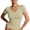 A010-Light Green, variant on Women's V Neck Short Sleeve T Shirts Stretch Slim Fit Lightweight Basic Tee Top