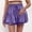 Purple, variant on GZWYHT Running Shorts Shorts for Women Womens Skirts With In Shorts Summer Ruffle Tiered Skort With Elastic Waist Shorts Casual Lounge Pants Women Cotton Shorts Black L