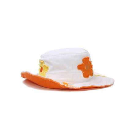 Kindercaps Youth Flower Bucket Hat - Orange - image 1 of 2 ...