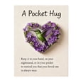 thumbnail image 2 of Heart Shaped Pocket Hug Gift Card Keepsake Token Floral Design for Long Distance Relationship Sympathy Comfort and Love Connection Reminder, 2 of 4