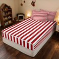 thumbnail image 3 of Erosebridal Christmas Zipper Queen Comforter Set with Fitted Sheet and 2 Pillowcases Pattern Zipper Bedding Set, Green White, Xmas Reversible, 3 of 7