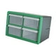 thumbnail image 4 of Gabinete de almacenamiento de 4 cajones, organizador de piezas y hardware, compartimentos múltiples, caja de almacenamiento Verde, 4 of 9