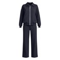 thumbnail image 7 of VBTAPA Fall Tracksuits for Women Lapel Collar Zip Up Jacket and Wide Leg Pants Sweatsuits 2 Piece Set Fashion Casual Sports Outfits M, 7 of 7