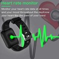 thumbnail image 5 of Montre Intelligente Étanche avec Affichage de la Fréquence Cardiaque et de la Pression Artérielle, Suivi de la Forme Physique Smartwatch 116 Plus Écran Couleur, 5 of 5
