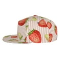 thumbnail image 3 of Balery Baseball Cap Flat Bill Hats for Men Adjustable Size for Running Workouts and Outdoor Activities All Seasons Dad Hat(Strawberries ), 3 of 9