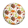 thumbnail image 2 of Balery Thanksgiving Turkeytire Cover Waterproof Dust-Proof, Universal Spare Wheel Tire Cover For Trailer, Rv, Suv Truck And Vehicle Camper Accessories-17 Inch, 2 of 9