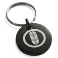 thumbnail image 1 of Stainless Steel Saigo Samurai Crest Engraved Small Medallion Circle Charm Keychain Keyring, 1 of 1
