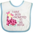 thumbnail image 3 of Inktastic I Have Been Promoted to Big Sister Pink Girls Baby Bib, 3 of 4