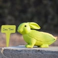 thumbnail image 2 of Estatua de jardín de resina con diseño de conejo y conejito de maíz, 16 cm, 2 of 2