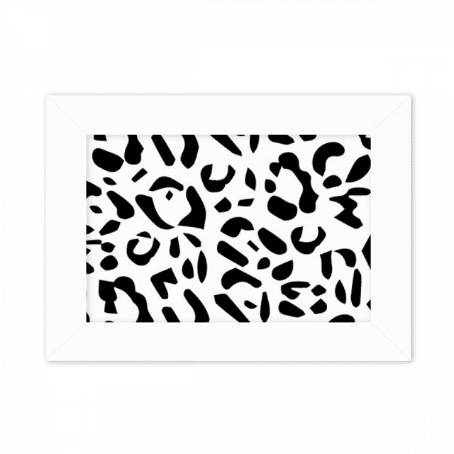 Leopard Animal Art Grain Illustration Pattern Photo Mount Frame Picture Art Painting Desktop 5x7 inch