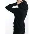 thumbnail image 3 of MAJECLO Women's Casual Full-Zip Hooded Lightweight Long Sleeve Sweatshirt (Small, Black), 3 of 6
