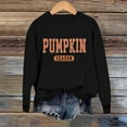 thumbnail image 6 of ZSQDM Women's Hoodless Sweatshirt Hoodie Women Pumpkin Season Sweatshirt Women Crewneck Long Sleeve Thanksgiving Fall Shirt Halloween Holiday Pullover Tops Polyester Women Blending Sweatshirt (Xxxl), 6 of 6