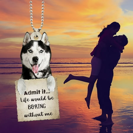 

QYY Valentine s Day Decorative Pendant Car Decorative Pendant Dog Funny Acrylic Pendant Double Sided Pendant