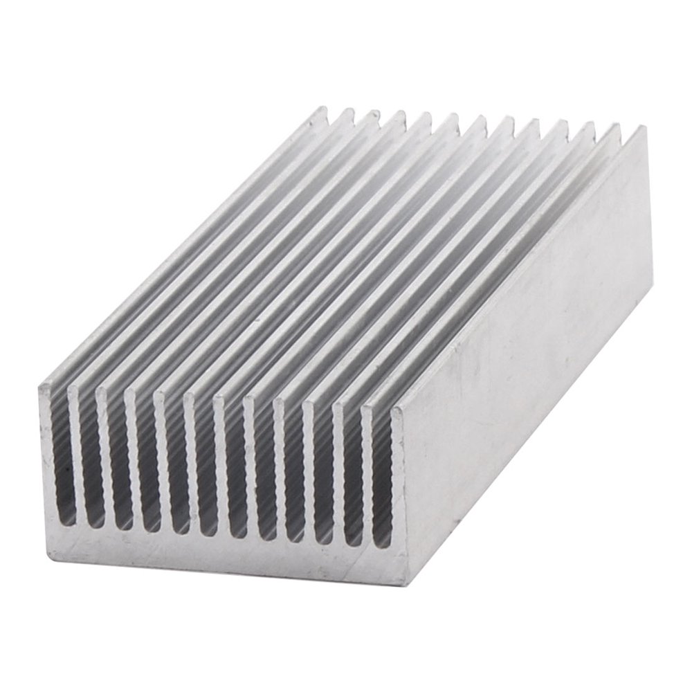 100mm x 40mm x 20mm heat diffuse dissipate cooling fin heatsink silver