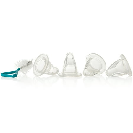 Evenflo Feeding Zoo Friends Anatomic Standard Neck BPA-Free Silicone Fast Flow/X-Cut Nipples - 8 Months+, 4 Pack