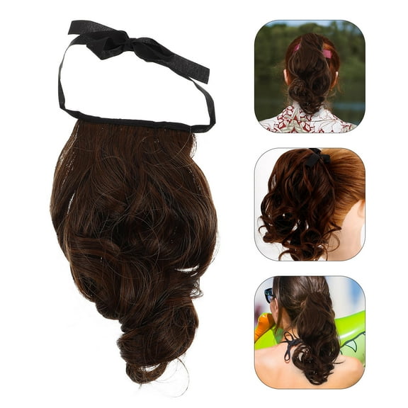 Soimiss Human Hair Clip In Ponytail Quick Styling for Women 1Set