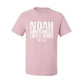 thumbnail image 2 of Wild Bobby Noah Was A Conspiracy Theorist Inspirational/Christian Men Graphic Tee, Light Pink, 5X-Large, 2 of 5