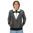 thumbnail image 6 of Nightmare Before Christmas Men's Jack Skellington Tuxedo Full-Zip Adult Costume Hoodie, 6 of 6
