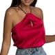 thumbnail image 1 of Playeras,Blusas y Tops,Ropa para Mujer Lindo camisetas sin mangas para las mujeres Mujeres moda sexy cuello sin mangas camisetas sin mangas causal chaleco espalda menos tops (Red, XL), 1 of 6
