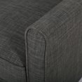 thumbnail image 2 of GDF Studio Theresa Fabric Upholstered Pushback Recliner, Gray and Matte Black, 2 of 5