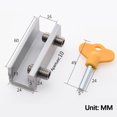 thumbnail image 3 of Sliding Window Lock Aluminum Alloy Security Stopper No Drill Adjustable Yellow Key Vertical Horizontal for Office Home Child Safety Thief Prevention, 3 of 5