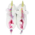 thumbnail image 4 of LAVRA Women's Furry Slip On Cushion Bunny Rabbit Unicorn Slippers Adult House Shoes, 4 of 5