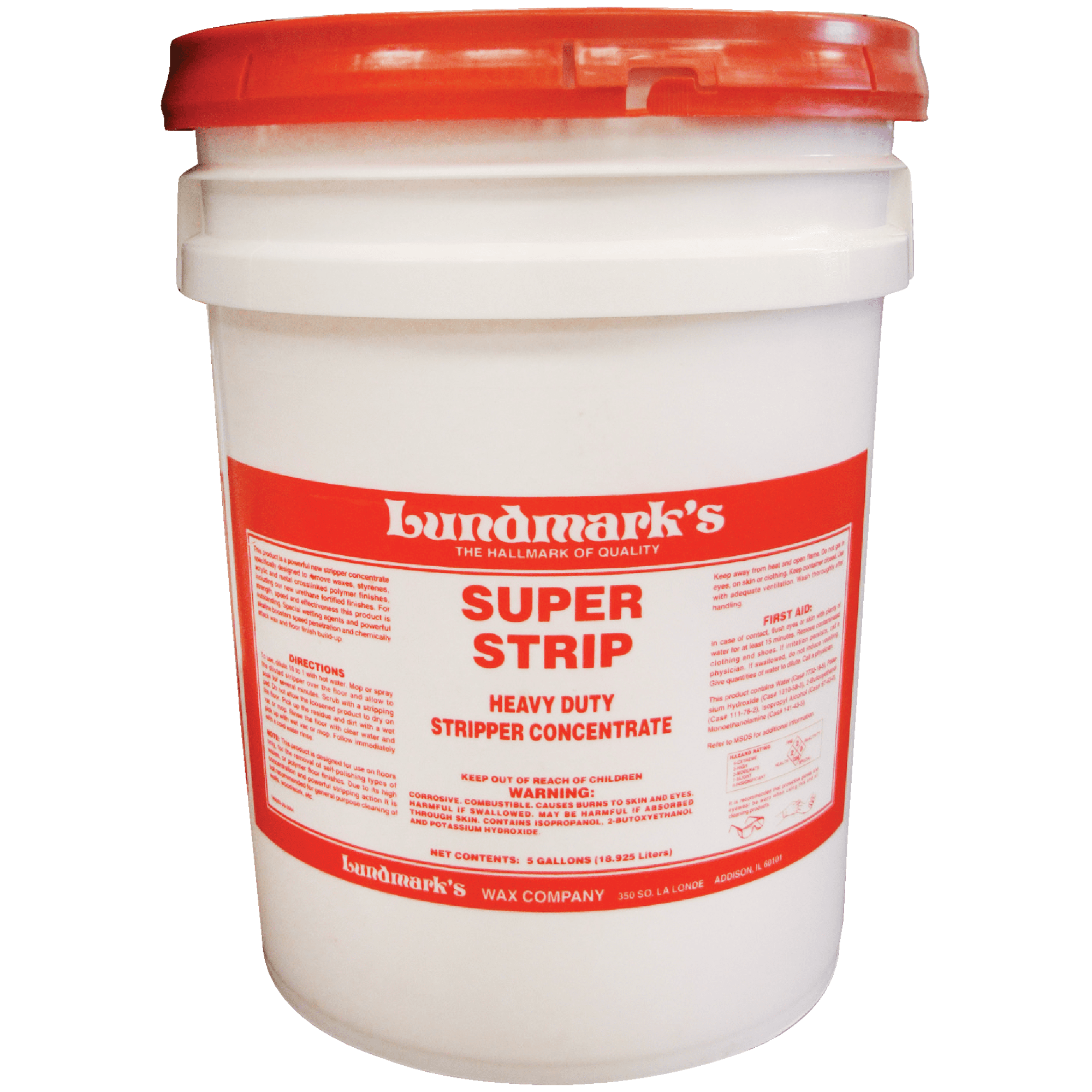 Lundmark Super Strip, HeavyDuty Floor Stripper Concentrate Wax Remover