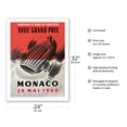 thumbnail image 2 of 18th Monaco Grand Prix 1960 - Formula One Race Cars - Vintage Car Racing Poster by René Lorenzi - Fine Art Matte Paper Print (Unframed) 24x32in, 2 of 4