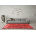 thumbnail image 3 of Ahgly Company Indoor Round Oriental Red Industrial Area Rugs, 8' Round, 3 of 4