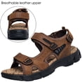 thumbnail image 2 of YOURDIARY Men's Outdoor Sandals Beach Sandals Open Toe Fisherman Sandal, 2 of 7