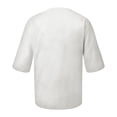 thumbnail image 4 of Designer Spring Summer Men's Casual Cotton Linen Solid Color Long Sleeve Shirts Loose Stand Collar Shirts 5XL, 4 of 5
