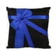 thumbnail image 1 of Almohada de boda Cojín con lazo rosa rojo 20cmx20cm Negro Sunnimix portador del anillo de cojines, 1 of 7
