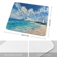 thumbnail image 2 of Lighthouse Beach Printed Mouse Pad, 10"x12", Gaming Mouse Mat/Pad, Stitched Edges, Non Shrinking Cloth Surface, Machine Washable, 2 of 8