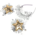 thumbnail image 1 of WHAMVOX 1Pack Golden Star Shaped Boppers Plastic Headband for New Year Hair Accessory, 1 of 8