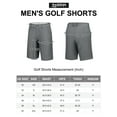 thumbnail image 6 of 33,000ft Men's Golf Shorts Dry Fit Lightweight Hiking Shorts with Pockets 11" Inseam for Travel Casual Grey 36, 6 of 6