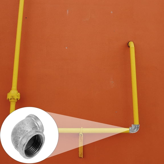 Toyvian 1-Pack Iron Flange Elbow Pipe Connector for Plumbing, Home Improvement, and Repair Projects