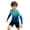 G-Light Blue, variant on LRen Girls Rash Guard Top Tie Dye Raglan Sleeves, Soft Stretch Toddler Rash Guard Girl Swim Shirt for Water Park And Vacation Trips,3-4 Years