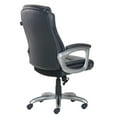 Serta Executive Manager’s Office Chair, Leather Arms, Black/Gray
