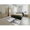 thumbnail image 5 of Ahgly Company Machine Washable Indoor Round Transitional Platinum Gray Area Rugs, 3' Round, 5 of 7