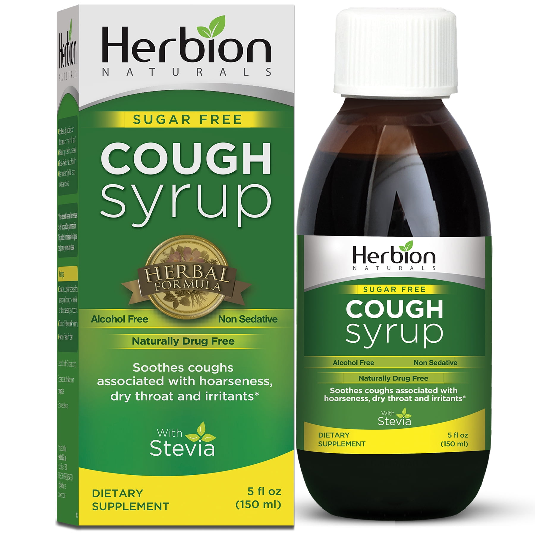 Herbion - Sugar-Free Ivy Leaf Syrup with Thyme for Respiratory Health - 5  fl. oz. - Walmart.com