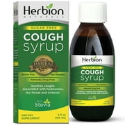 Herbion Naturals Sugar Free Cough Syrup with Stevia, 5 FL Oz