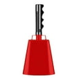 thumbnail image 1 of Steel Cowbell with Handle Hand Percussion for Party Sport Events Cheering Bell, 1 of 8